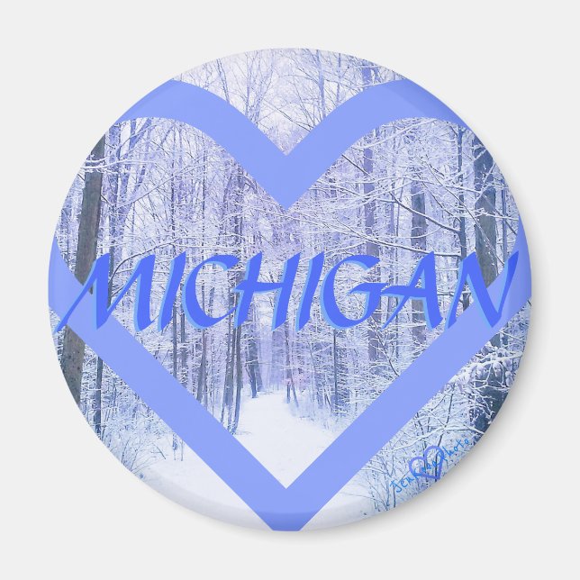 IMÁN 3 MICHIGAN WINTER PERIHEART MAGNET (Frente)