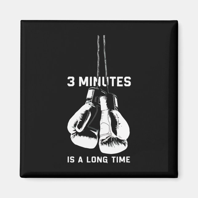 Imán 3 Minutos Es Un Largo Tiempo Boxeo Kickboxing Dive (Frente)