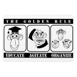 Imán 3 monos educan agitan la organización