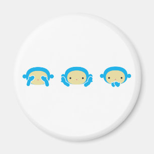 Imán 3 monos sabios