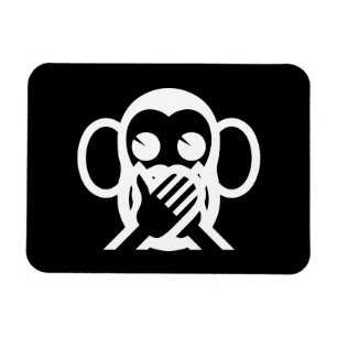Imán 3 Monos Sabios Iwazaru 言 わ ざ る No Hablar Emoji Mal