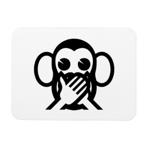 Imán 3 Monos Sabios Iwazaru 言 わ ざ る No Hablar Emoji Mal