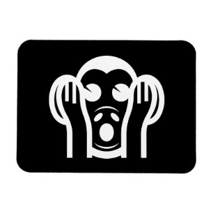 Imán 3 Monos Sabios Kikazaru 聞かざる No Escuchar el Mal Em