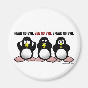 Imán 3 Pingüinos sabios