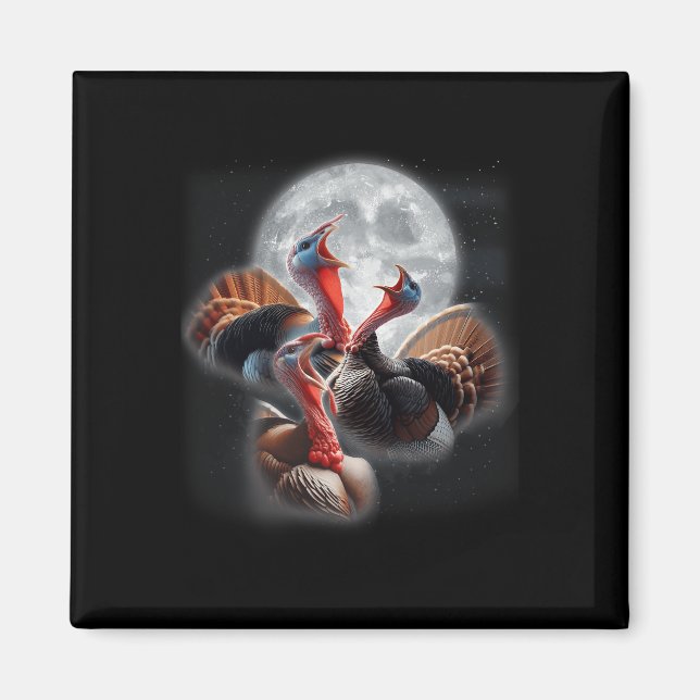 Imán 3 Turros Aplastando En La Cacería De Turquía En La (Frente)