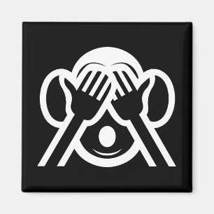 Imán 3 Wise Monkeys Mizaru 見ざる See NO Evil Emoji