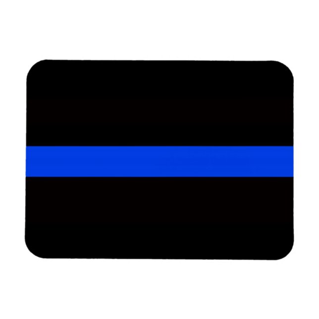 IMÁN 3 X 4 MAGNET DE LÍNEA AZUL DELGADA (Horizontal)