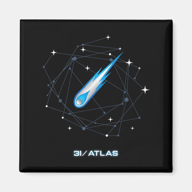 Imán 3i Atlas Cometa Interestelar 2025 Astronomía Espac (Frente)