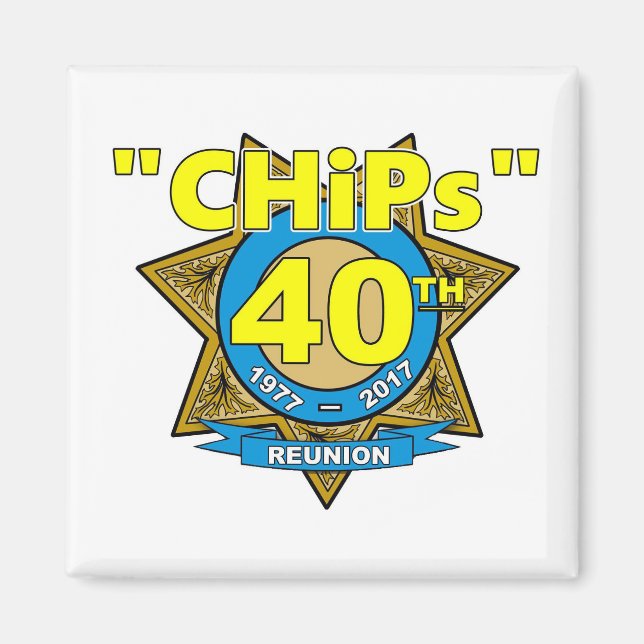 Imán 40º aniversario de CHiPs (Frente)