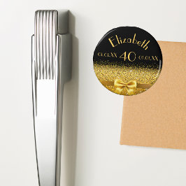 Imán 40.º arco elegante de oro negro