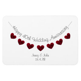 Imán 40.º boda de ruby