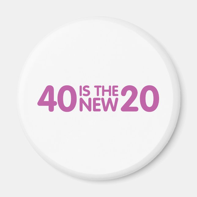 Imán 40.º cumpleaños (Frente)