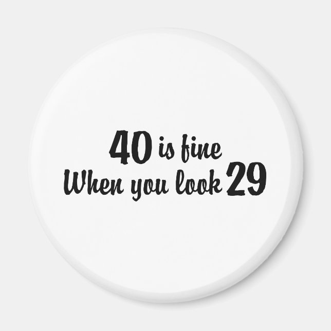 Imán 40.º cumpleaños (Frente)