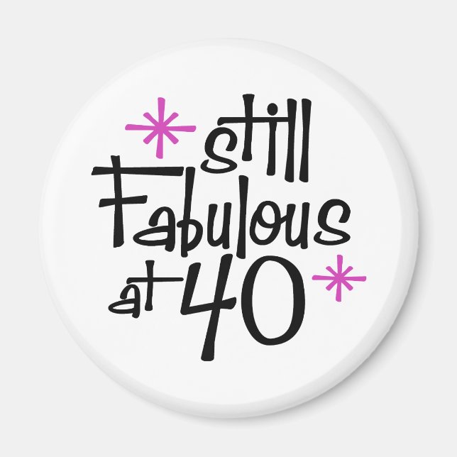 Imán 40.º cumpleaños (Frente)