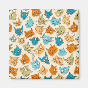 Imán 40 caras de gato y una cola