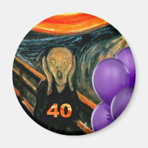 Imán 40.o cumpleaños divertido