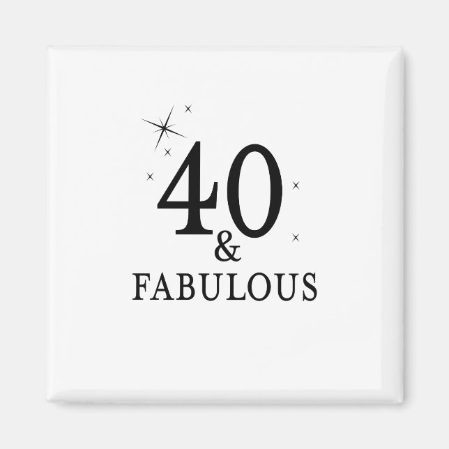 Imán 40 y fabuloso (Frente)