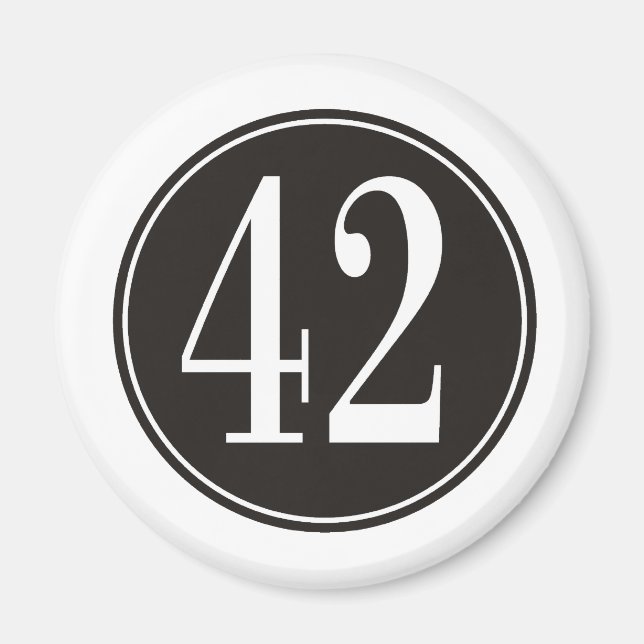 Imán #42 Círculo negro (Frente)