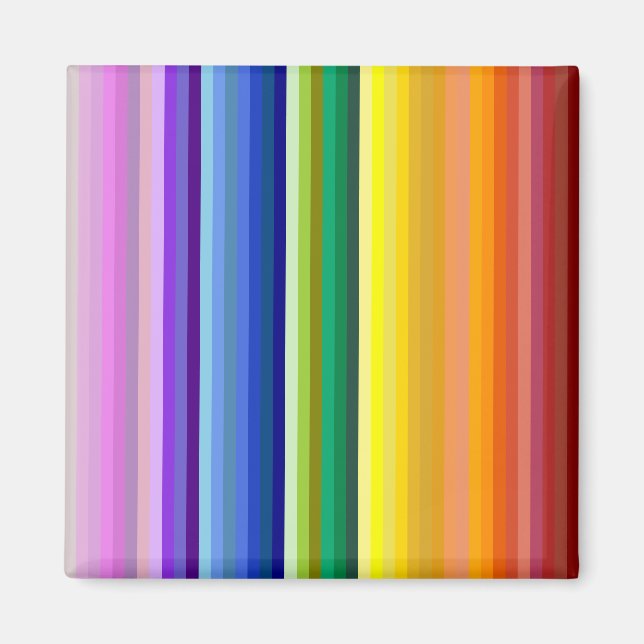 Imán 42 Rayos Espectro Arcoiris (Frente)