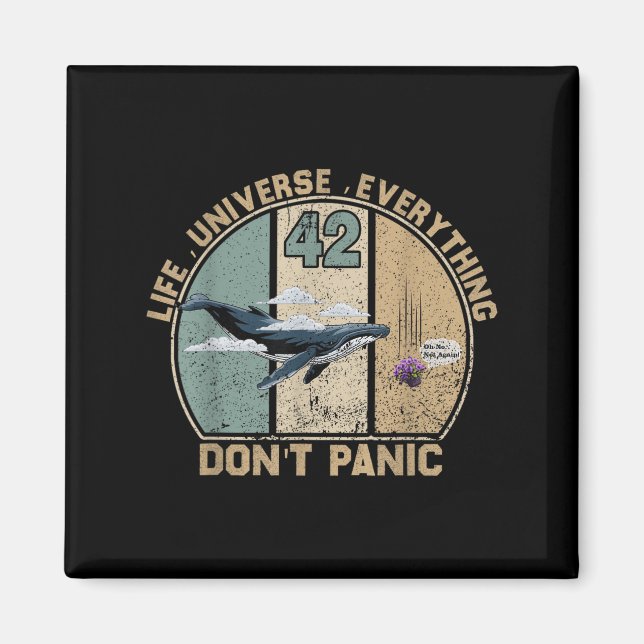 Imán 42 Respuesta a la vida el universo y todo No (Frente)