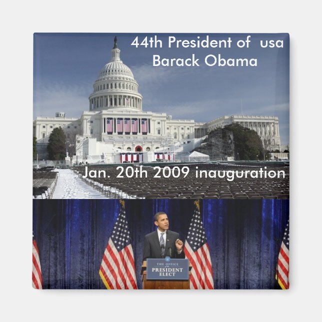 Imán 44.º presidente de ee.uu., Barack Obama (Frente)