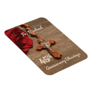 Imán 45º Aniversario de Ordenación del Sacerdote Rosa y