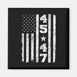 Imán 45 47 Trump Viste Bandera Estadounidense 2024 Pres