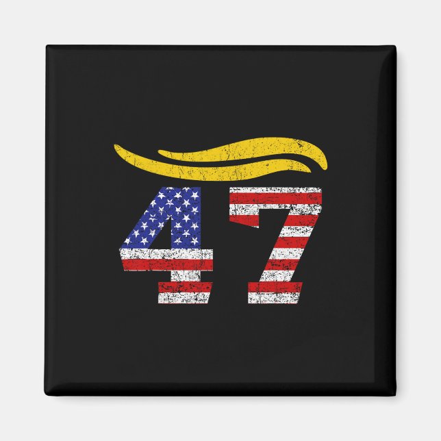 Imán 47 Cabello Trump Vintage  (Frente)