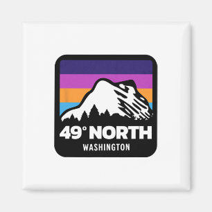 Imán 49 grados North Washington Snowboard Skiing Fa