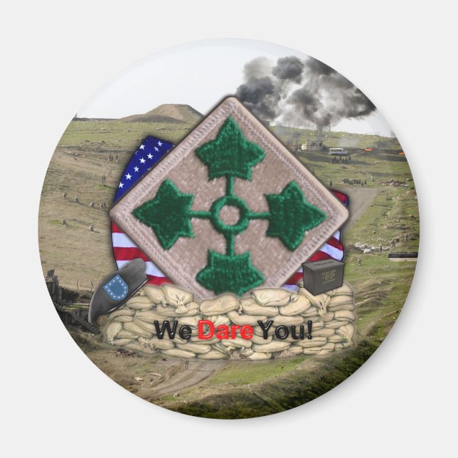 Imán 4.ª división de infantería parche de los veteranos (Frente)