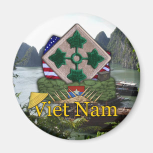 Imán 4.ª división de infantería vietnam veteranos de gu