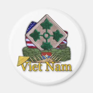 Imán 4.ª división de infantería vietnam veteranos de gu