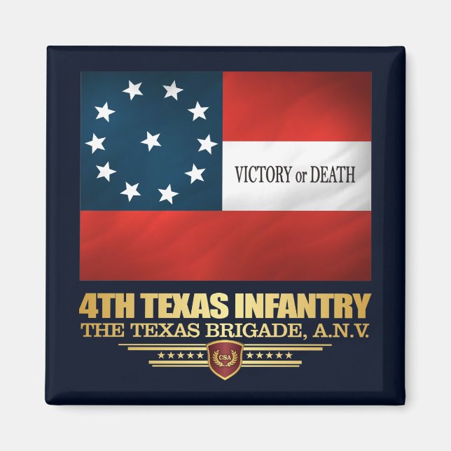 Imán 4.ª Infantería de Texas (Frente)