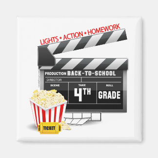 Imán 4.º Clapboard De Película De Categoría