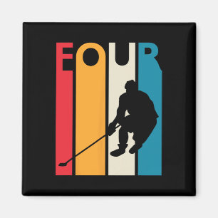 Imán 4.º regalo de cumpleaños Cuatro cumpleaños de hock