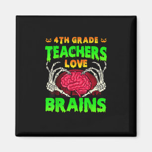 Imán 4.º Teachers Brains Skeleton Hand Heart Hall