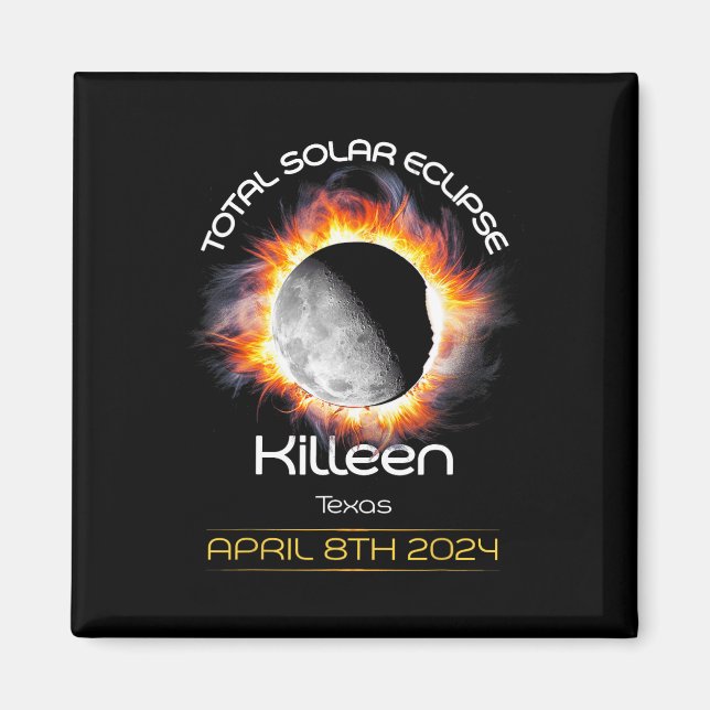 Imán 4.08.24 Eclipse solar total 2024 Killeen Texas (Frente)