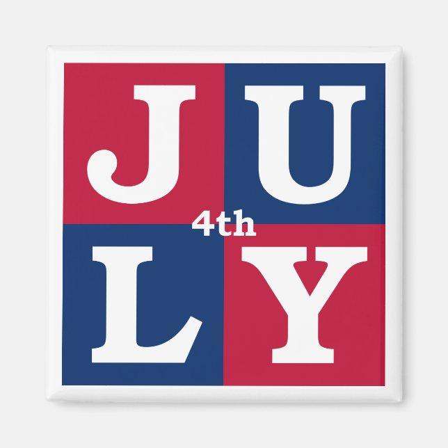 Imán 4 de julio (Frente)