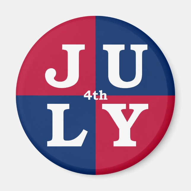 Imán 4 de julio (Frente)