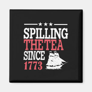 Imán 4 De Julio Derramando El Té Desde 1773