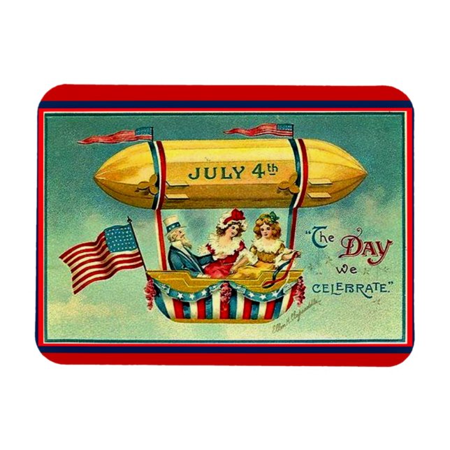 Imán 4 de julio - El día que celebramos (Horizontal)