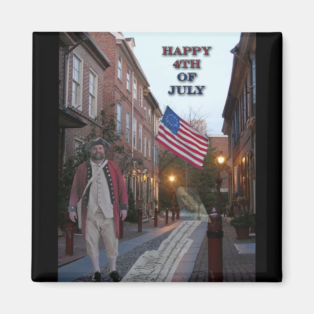 Imán 4 de julio en el callejón de Elfreth (Frente)