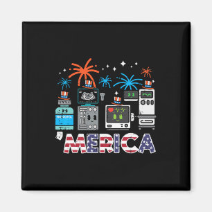 Imán 4 de julio Enfermera Propofol Merica Scrub Top Pat