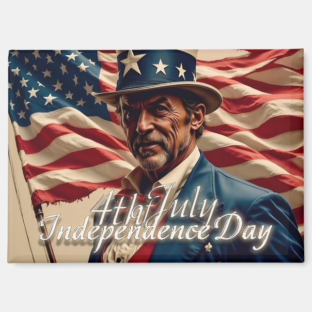 Imán 4 de julio - Espíritu de independencia (Anverso)
