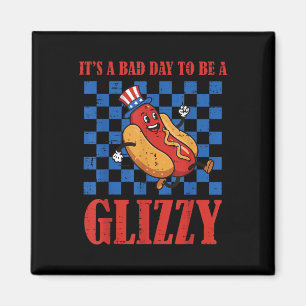 Imán 4 De Julio Hotdog Bad Day To Be Glizzy Funny Men