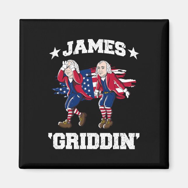 Imán 4 De Julio James Madison Griddy James Griddin (Frente)