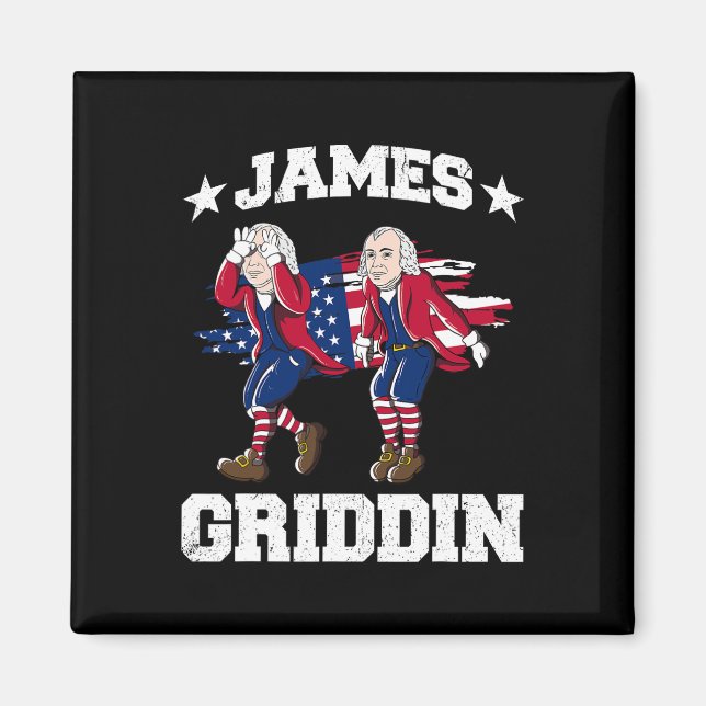 Imán 4 De Julio James Madison Griddy James Griddin 1 (Frente)