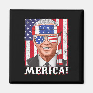 Imán 4 De Julio Joe Biden Merica Bandera De Estados Uni