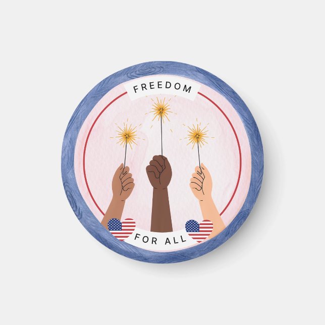 Imán 4 de julio, libertad para todos (Frente)