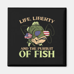 Imán 4 de julio Liberty Pursuit Pescado Gracioso Pescad